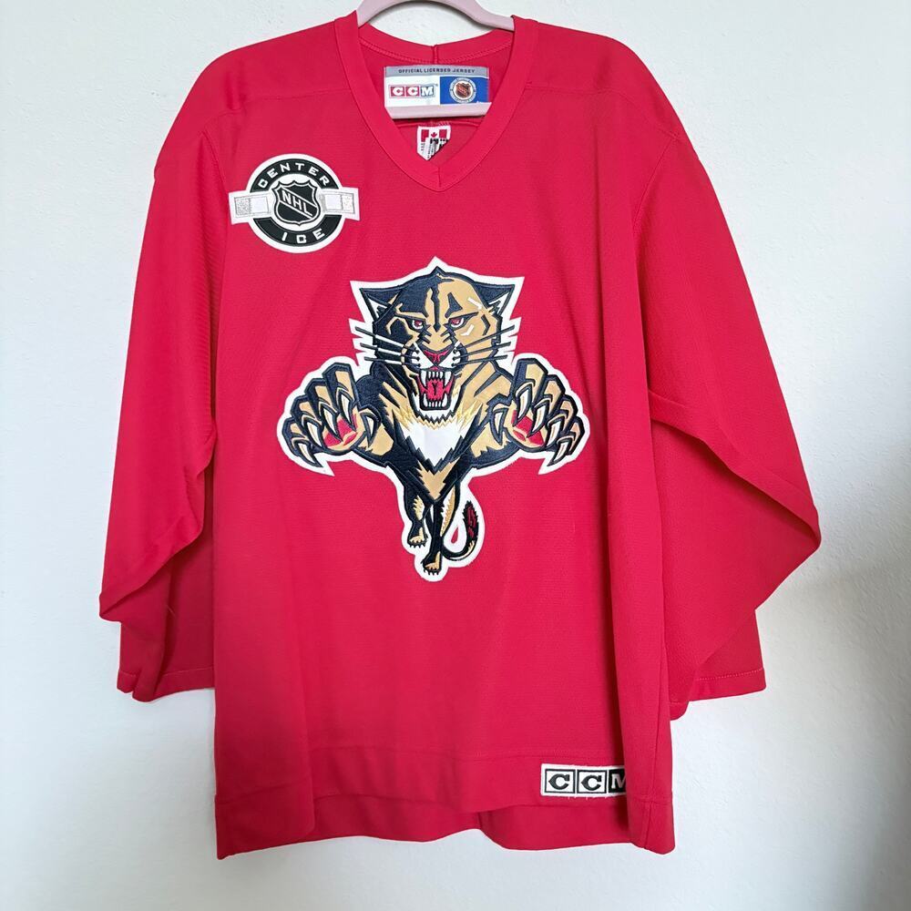 CCM Florida Panthers NHL hockey jersey red mens M Center Ice licensed